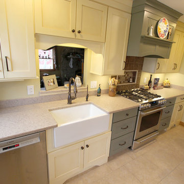 Transitional Kitchen Multicolor Cabinets ~ Wadsworth OH