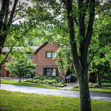 Elmora, Pennsylvania Steel Log Cabin Siding Restore