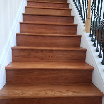 Stair Remodeling Atlanta, Brazilian Cherry