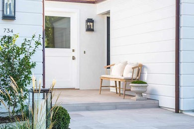 Entryway - transitional entryway idea in Orange County