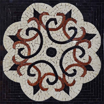 Decorative Mosaic, Tasra, 24"x24"