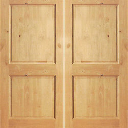 S/W-97 Interior Knotty Alder 2 Panel Double Door - Interior Doors