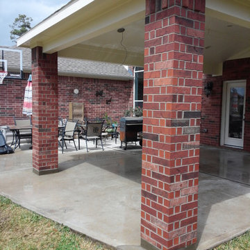 Outdoor Patio Cover Masonry Columns