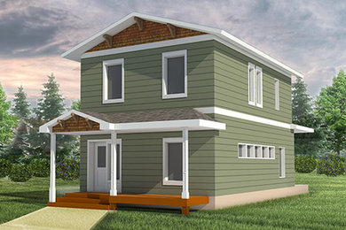 3 Bed/1.5 Bath 1400 SF Passive House Rendering