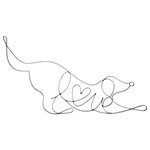 Elk Home - Elk Home S0036-8124 Duke - 14 Inch Love Dimensional Wall Art - Inspired by Picasso's animal sketches, Duke Love iDuke 14 Inch Love Di Black Metal *UL Approved: YES Energy Star Qualified: n/a ADA Certified: n/a  *Number of Lights:   *Bulb Included:No *Bulb Type:No *Finish Type:Black Metal