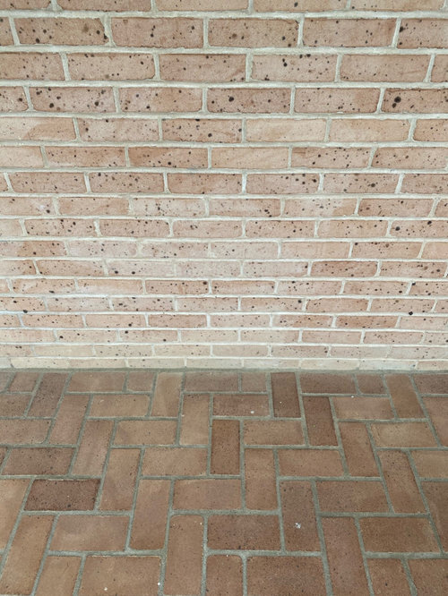 70s Pink/Peach Brick Exterior Update German Schmear or Limewash
