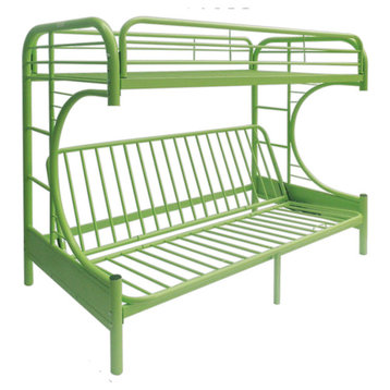 Eclipse Twin/Full/Futon Bunk Bed, Green