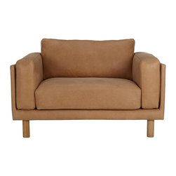 John Lewis - Design Project by John Lewis No.002 Leather Snuggler - Armchairs & Accent Chairs