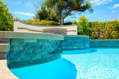 Transitional pool in Los Angeles.