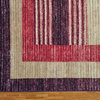 Modern Gabbeh Rug, Hand Knotted 100% Wool 5'X8' Striped Colorful Area Rug