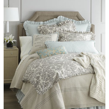 French Laundry Home "Gray Damask" Bed Linens