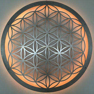 Yogastudio in Augsburg - Lebensblume Orange/Gold