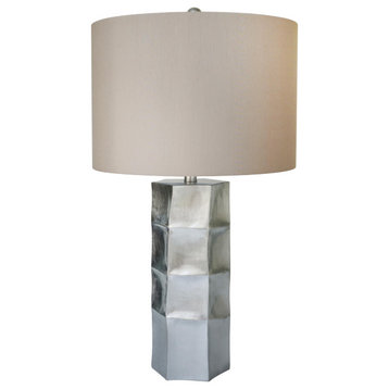BETHEL INTERNATIONAL JTL35GV-GL 1-Light Table Lamp,Gold, Silver