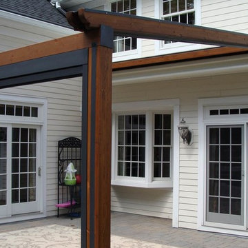 Retractable Pergola Awning with Integrated Solar Shades