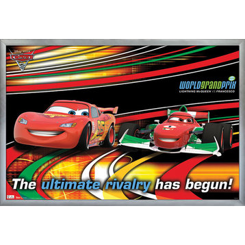 Cars 2 Racing Rivals Poster, Silver Framed Version