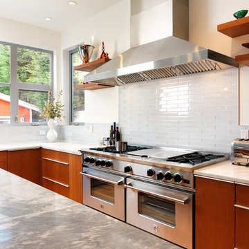 Modern Teak Kitchen