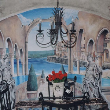 Stunning Trompe L' oeil Murals