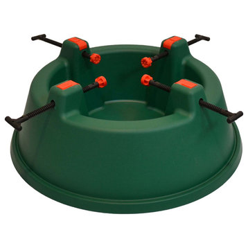 Green Wide Mouth Simple Set Live Christmas Tree Stand -Hold Trees Up To 8ft