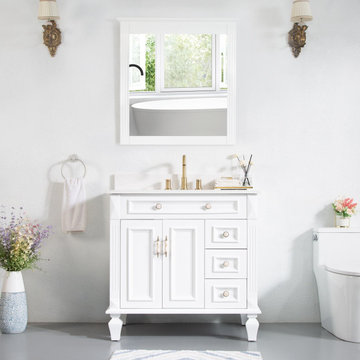 Bathroom Vanity with Mirror/Mirror Cabinet