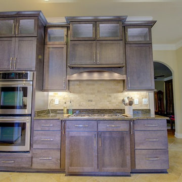 Balanced Kitchen Remodel with Dark Wood Cabinets