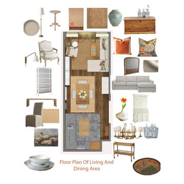 Russian Hill Living and Dining Room, Floorplan and Selections