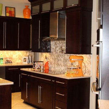 Contemporary, Espresso, Flat (Bedford,IN)