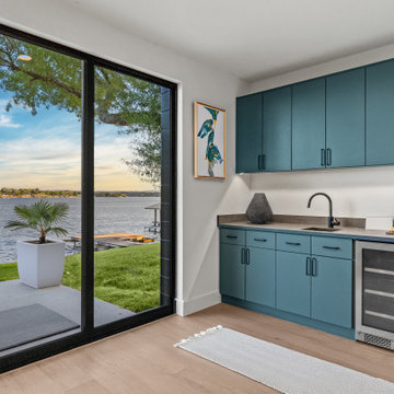 Lake-Level Kitchenette with Sliding Door to Patio
