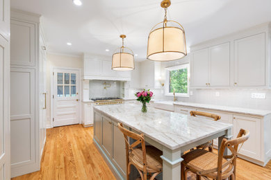 Example of a transitional kitchen design in Other