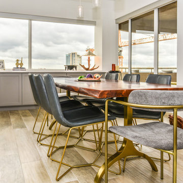 1980s Hi-Rise Condo Goes Mid Century Modern in Houston's Museum District