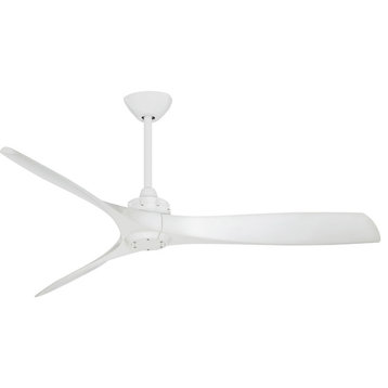 Aviation 60 in. Indoor Ceiling Fan, White, White