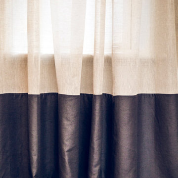 Petersham Linen Bordered Sheers