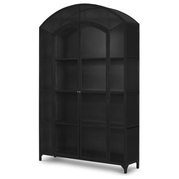 Belmont Wide Metal Cabinet-Black