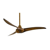 52-Inch Ceiling Fan Without Light in Distressed Koa Finish