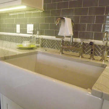 Kitchen Farmhouse Sink, Plaza Condo, Kansas City, MO