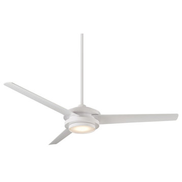 Geos Indoor/Outdoor 3-Blade Smart Ceiling Fan 60" Matte White, Remote