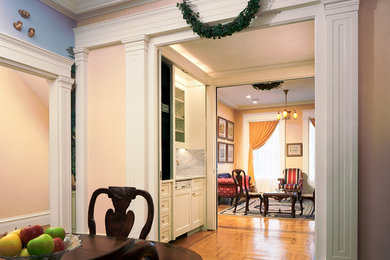 Dining room - traditional dining room idea in New York