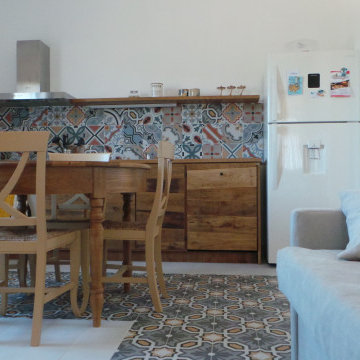 Cucina in quercia vecchia