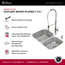 Kraus 32" Outlast MicroShield Scratch-Resist Stainless Steel Double Bowl Sink