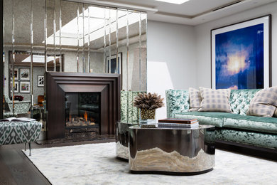 Contemporary living room in London.