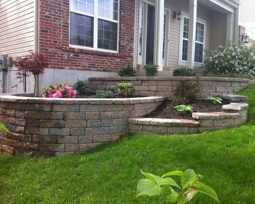 Tiered Retaining Wall | Houzz