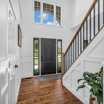 Fishers First Level Remodel Featuring: Kitchen, Butler Pantry, Stairs, Fireplace