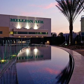 San Bernardino Million Air FBO Perimeter Overflow Fountain