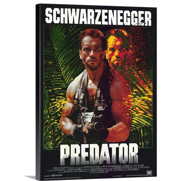 "Predator (1987)" Wrapped Canvas Art Print, 12"x16"x1.5"
