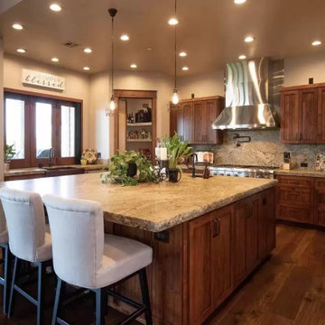 Kitchen with Pass thru window to outside