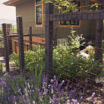 Steel + Timber Deer Fence