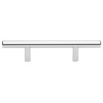 GlideRite Hardware - 3" Center Solid Steel 6" Bar Pull, Polished Chrome, Set of 10 - Give your bathroom or kitchen cabinets a contemporary look with this pack of solid steel handles with 3-inch screw spacing. These bar pulls add a modern touch to even the most traditional of cabinets and are a quick and inexpensive way to refresh a kitchen or bathroom. Standard #8-32 x 1-inch installation screws are included.