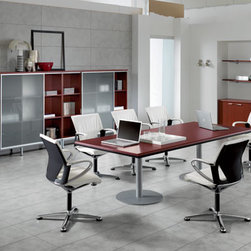Kim Executive Rectangular Conference Table By DV Office - Desk Accessories