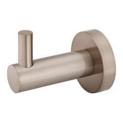 Round Champagne Robe Hook by Meir SKU:MR03-R-CH - Robe & Towel Hooks
