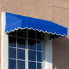Awntech 7' San Francisco Acrylic Fabric Fixed Awning, Bright Blue