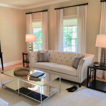 Elegant Transitional Living Room Space